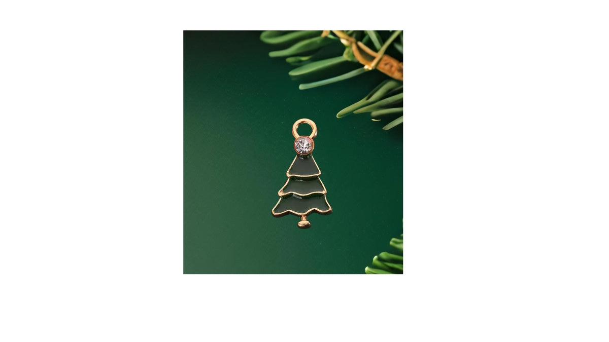 Alloy Fashion Jewelry Christmas Pendant Enamel Charm Customs DIY