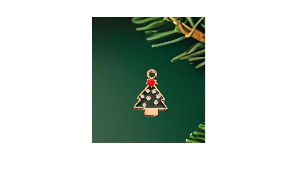 Alloy Fashion Jewelry Christmas Pendant Enamel Charm Customs DIY