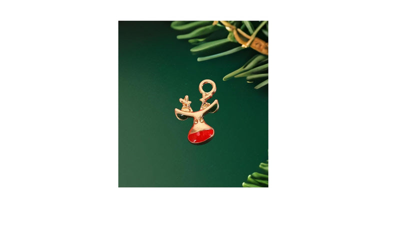Alloy Fashion Jewelry Christmas Pendant Enamel Charm Customs DIY