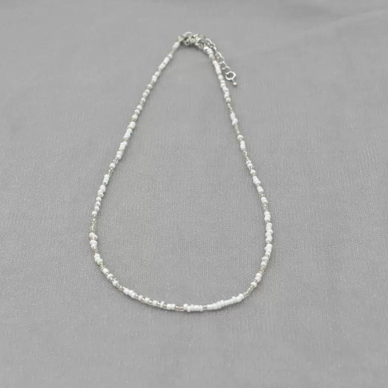 Beaded Necklace  Dainty Boho Choker for Women