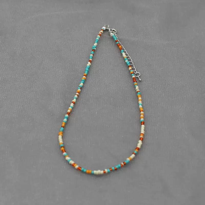 Beaded Necklace  Dainty Boho Choker for Women