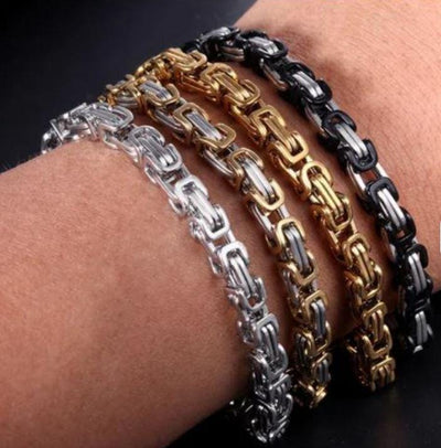 Stainless Steel Plated Hip Hop Bracelets