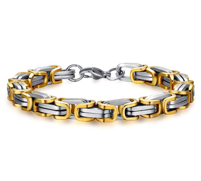Stainless Steel Plated Hip Hop Bracelets