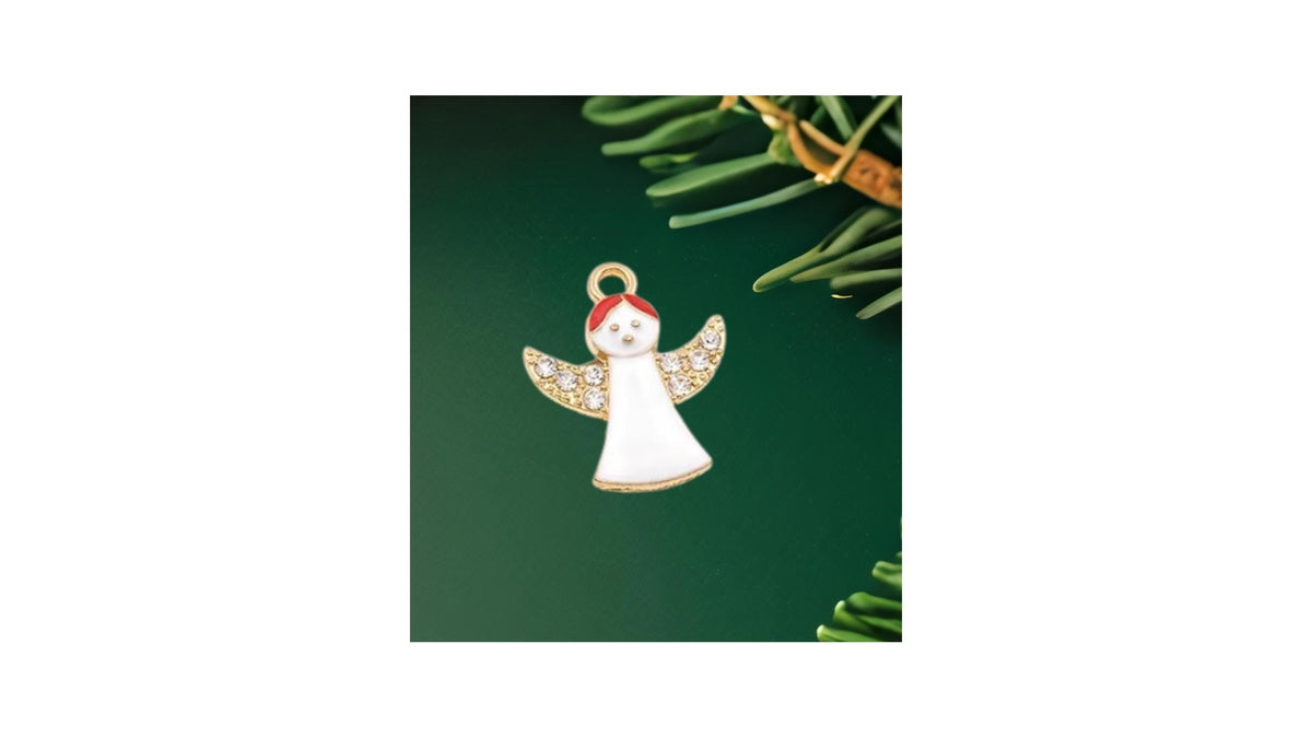 Alloy Fashion Jewelry Christmas Pendant Enamel Charm Customs DIY