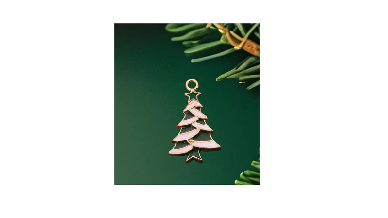 Alloy Fashion Jewelry Christmas Pendant Enamel Charm Customs DIY