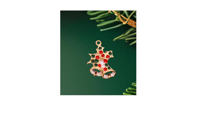 Alloy Fashion Jewelry Christmas Pendant Enamel Charm Customs DIY