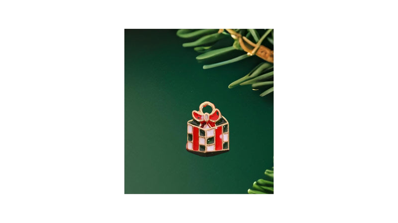 Alloy Fashion Jewelry Christmas Pendant Enamel Charm Customs DIY