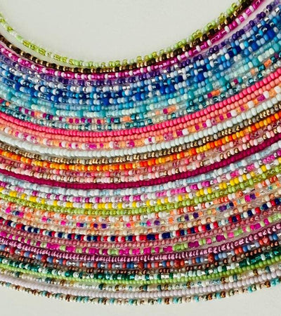 Beaded Necklace  Dainty Boho Choker for Women