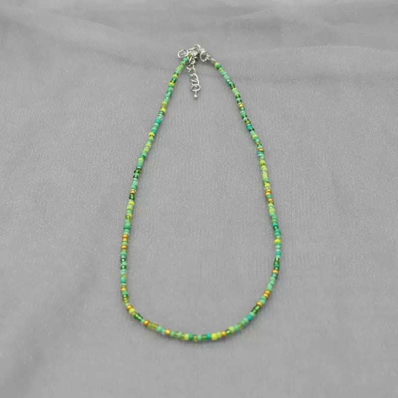 Beaded Necklace  Dainty Boho Choker for Women