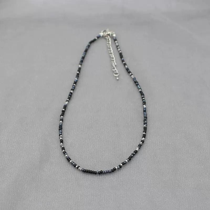 Beaded Necklace  Dainty Boho Choker for Women