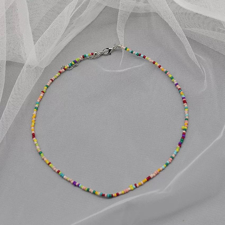 Beaded Necklace  Dainty Boho Choker for Women