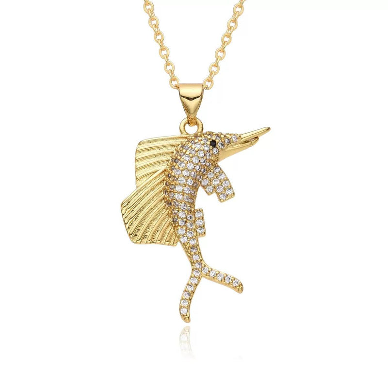 Gold-Plated Sparkling Charm Necklace Collection  Lucky, Zodiac & Celestial Pendants