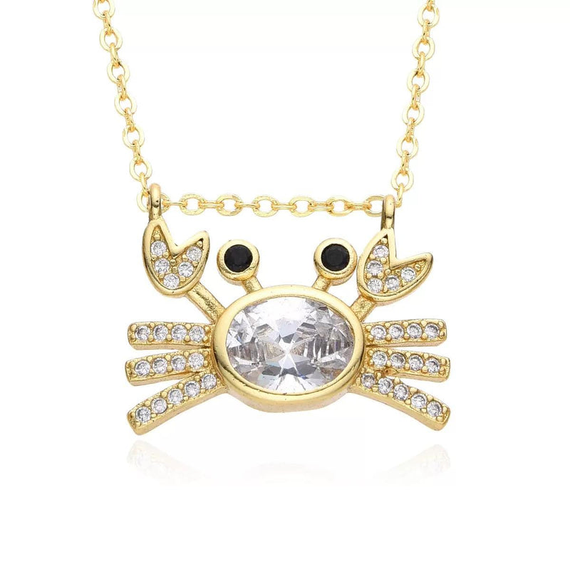 Gold-Plated Sparkling Charm Necklace Collection  Lucky, Zodiac & Celestial Pendants