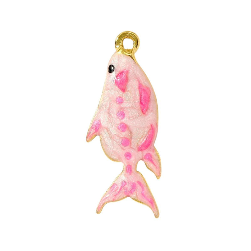 Gold Plated Ocean Charms  Beach Jewelry Pendants  Enamel Shell, Fish & Sea Life Charms