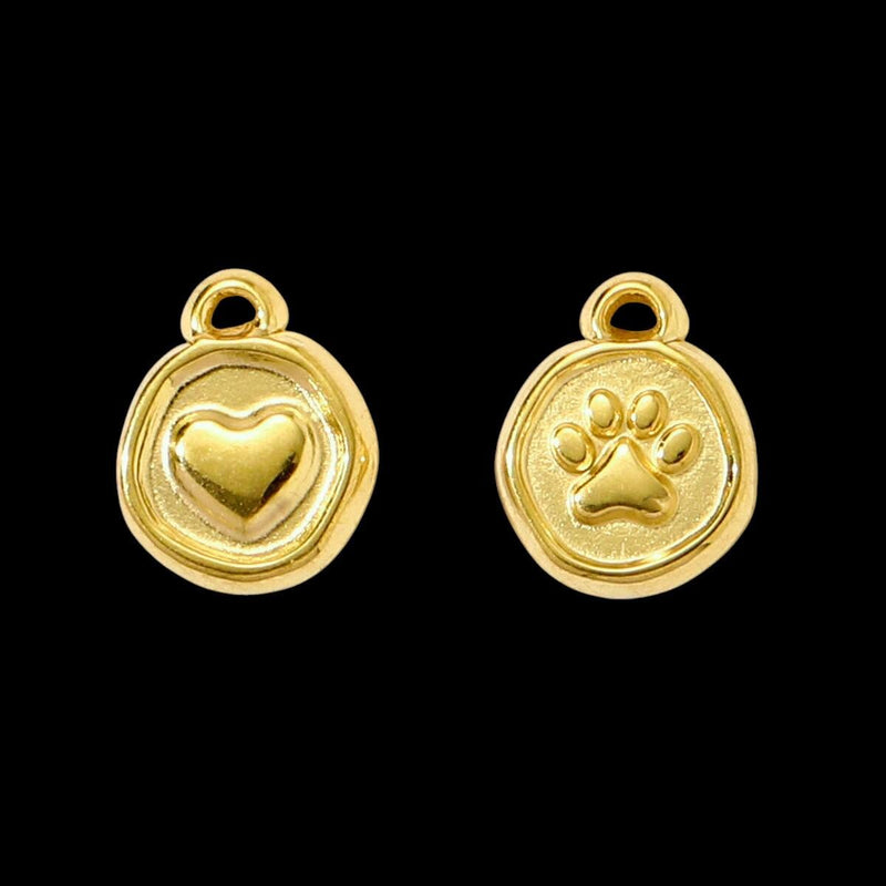 Gold Plated Charms  Horseshoe, Dolphin, Heart, Fish, Paw & CZ Designs | DIY Bracelets, Necklaces