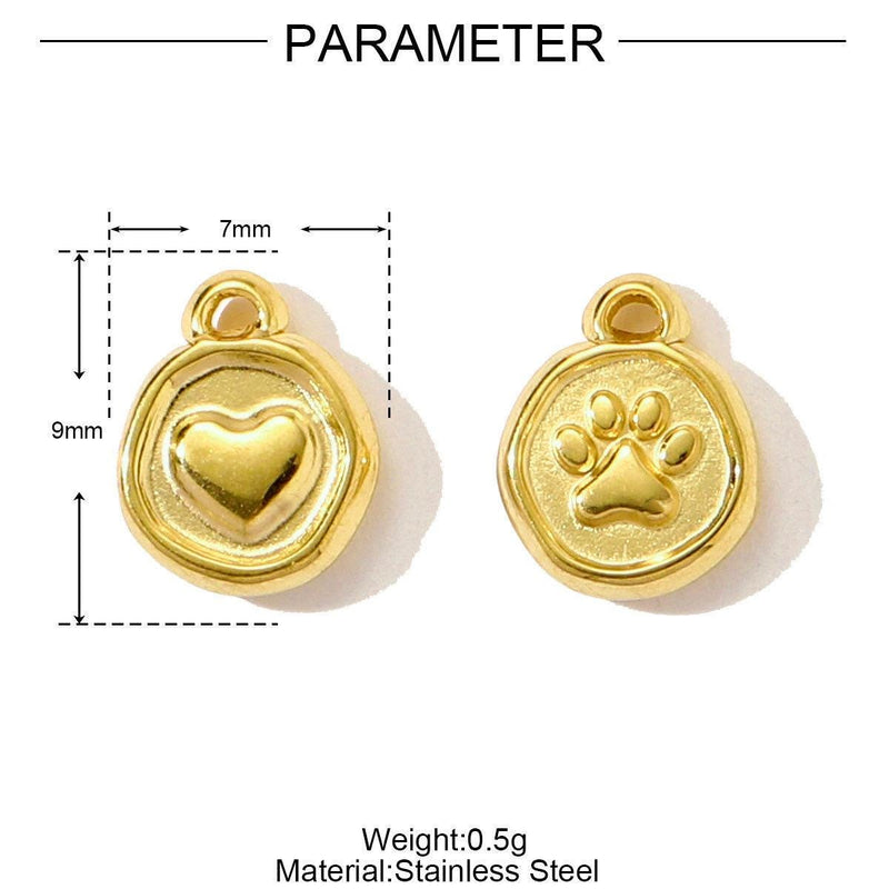 Gold Plated Charms  Horseshoe, Dolphin, Heart, Fish, Paw & CZ Designs | DIY Bracelets, Necklaces