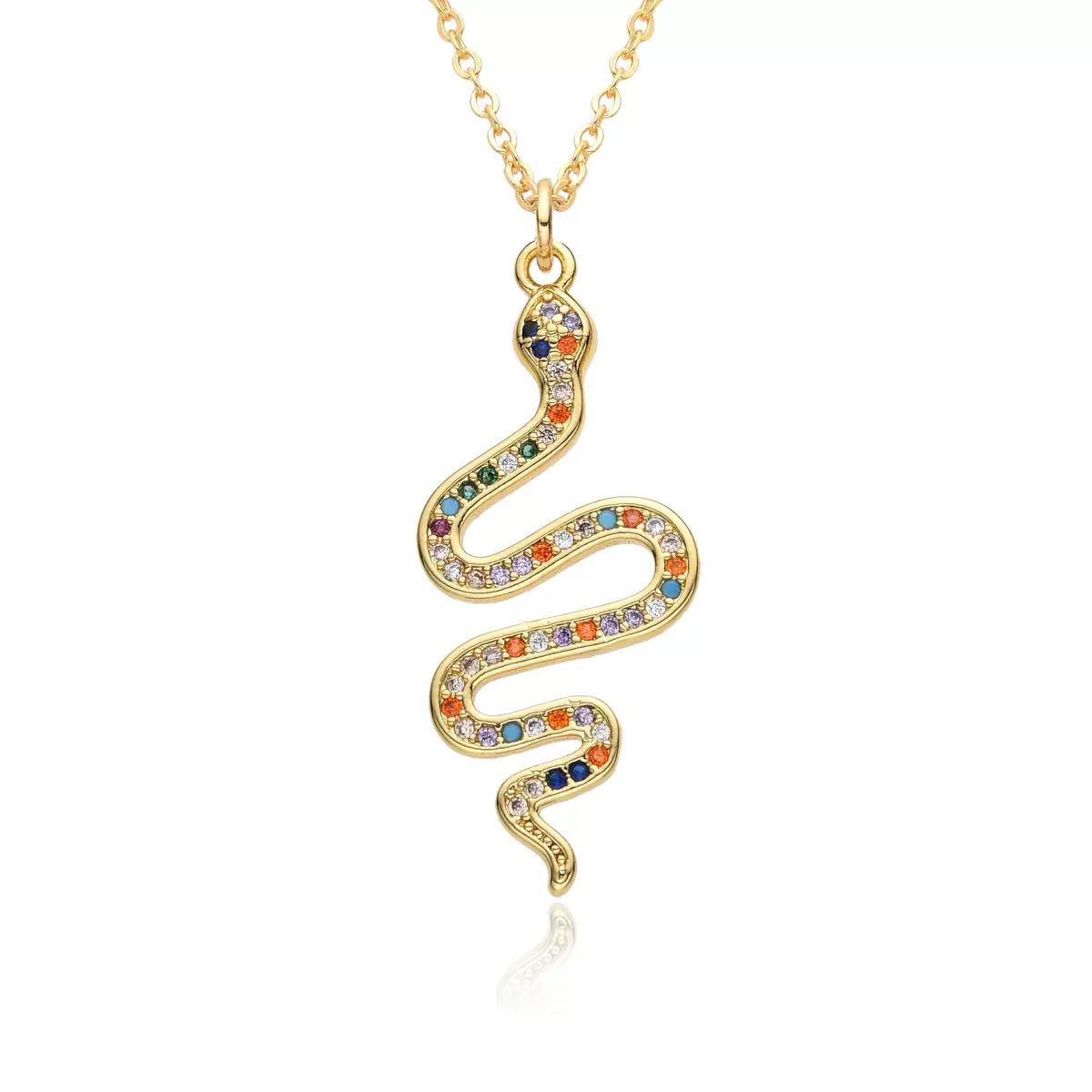 Gold-Plated Sparkling Charm Necklace Collection  Lucky, Zodiac & Celestial Pendants