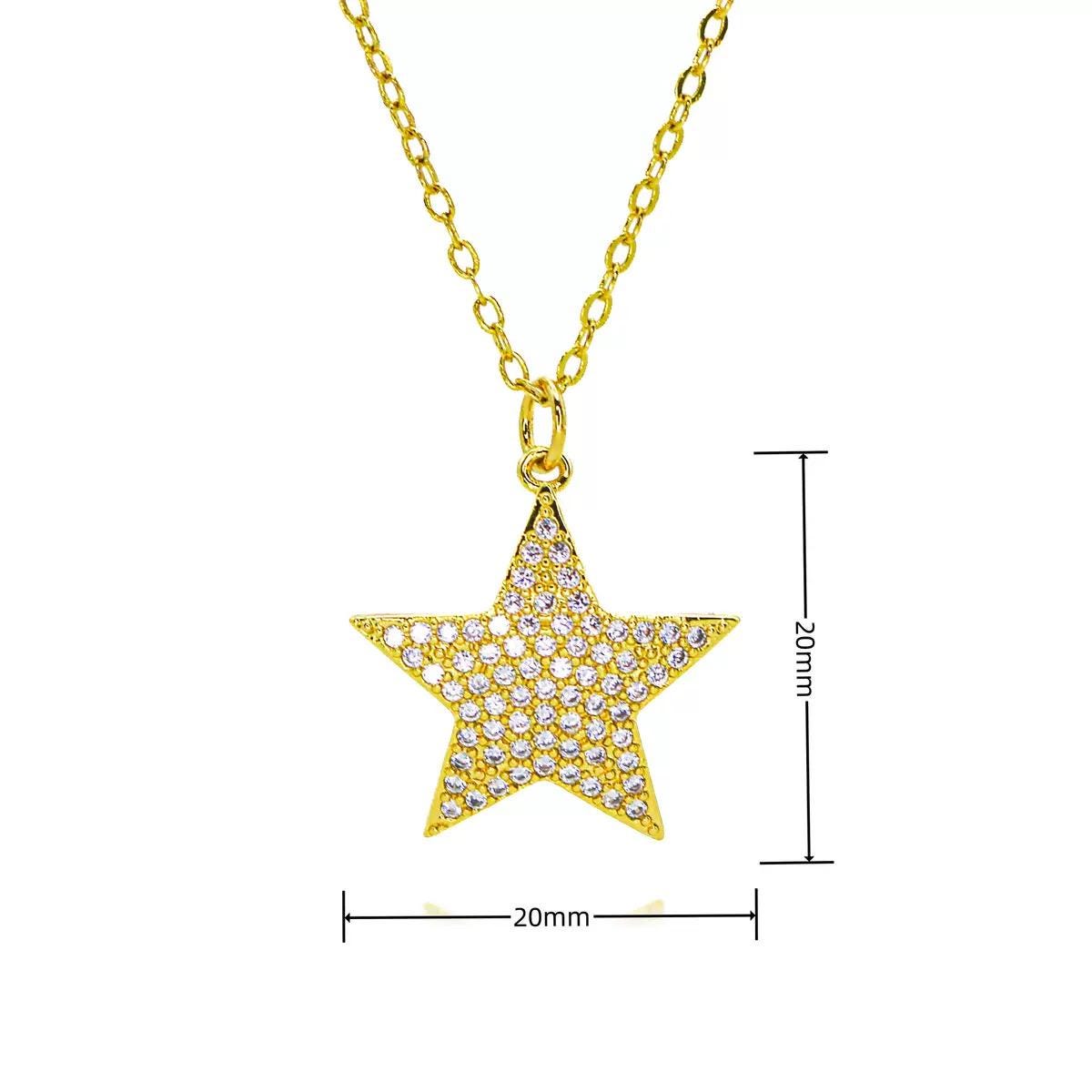 Gold-Plated Sparkling Charm Necklace Collection  Lucky, Zodiac & Celestial Pendants