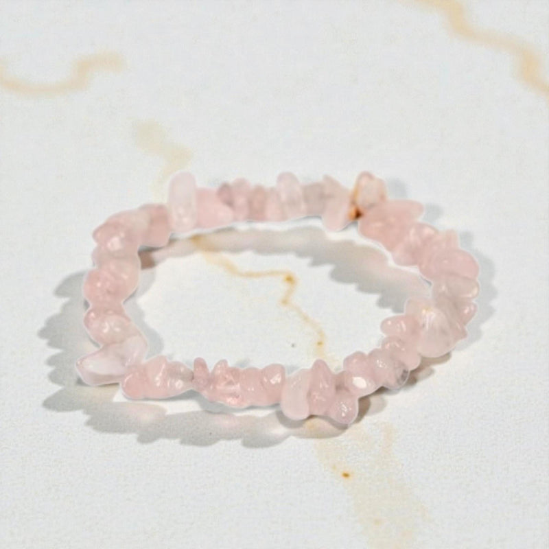 Handmade Colorful Natural Stone Healing Gravel Chipped 7 Chakra Crystal Chip Bracelet   Set 1