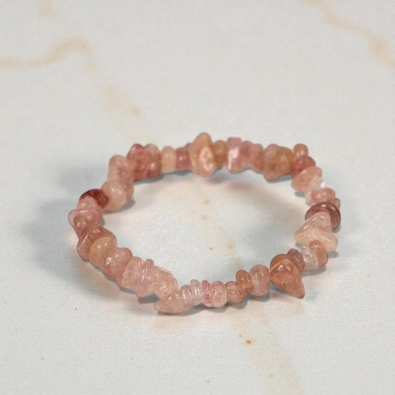 Handmade Colorful Natural Stone Healing Gravel Chipped 7 Chakra Crystal Chip Bracelet   Set 1