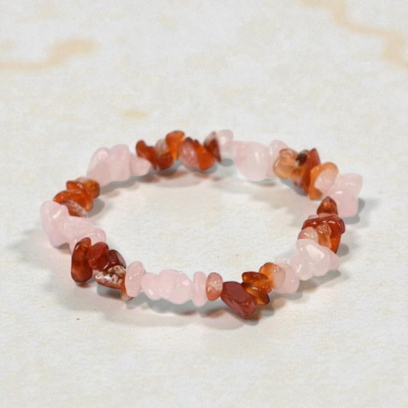 Handmade Colorful Natural Stone Healing Gravel Chipped 7 Chakra Crystal Chip Bracelet   Set 1