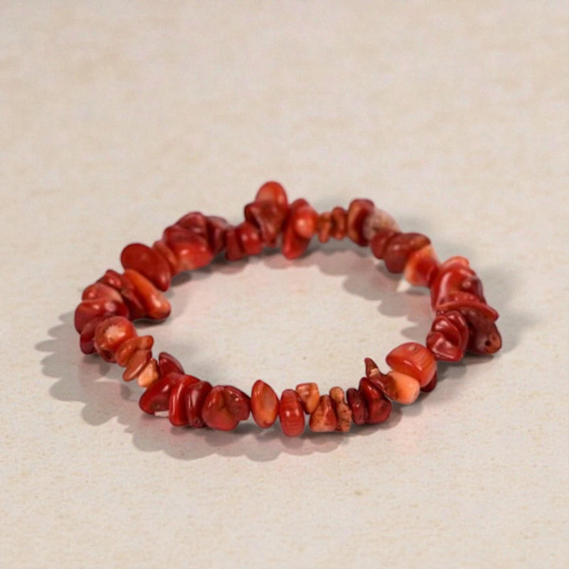 Handmade Colorful Natural Stone Healing Gravel Chipped 7 Chakra Crystal Chip Bracelet   Set 1