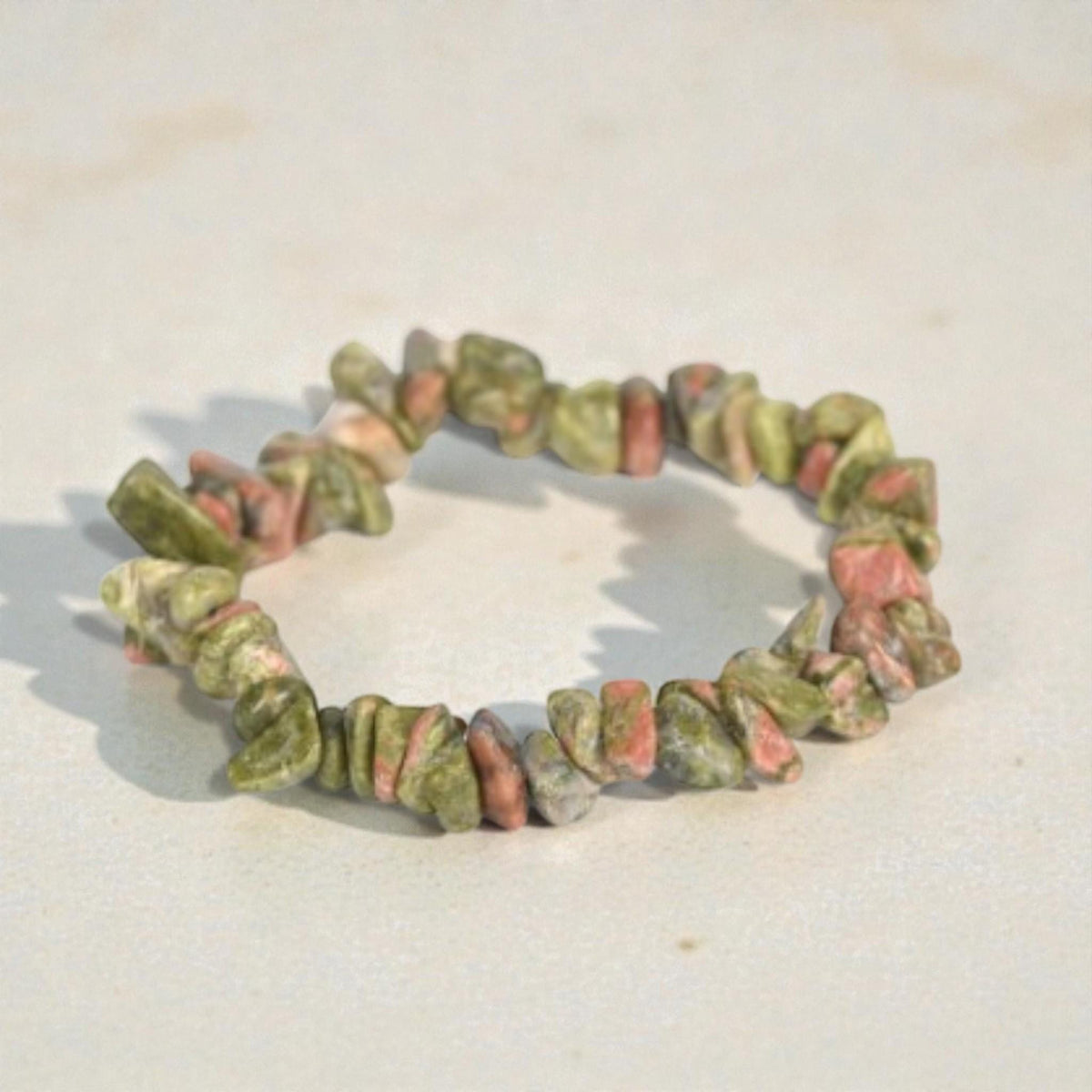 Handmade Colorful Natural Stone Healing Gravel Chipped 7 Chakra Crystal Chip Bracelet   Set 2