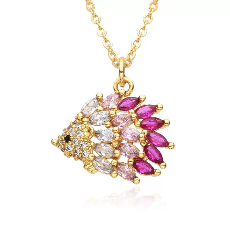 Gold-Plated Sparkling Charm Necklace Collection  Lucky, Zodiac & Celestial Pendants