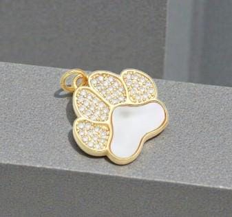 18K Plated Add On Charms, Heart, Paw Pendants | Necklace Charms | Bracelet I Scarf Accessories