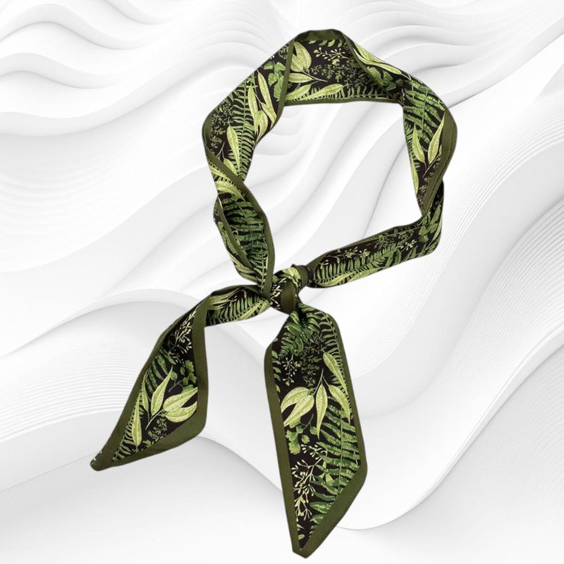 Womens Fashion Print  Luxury Black Pattern Neck Scarf