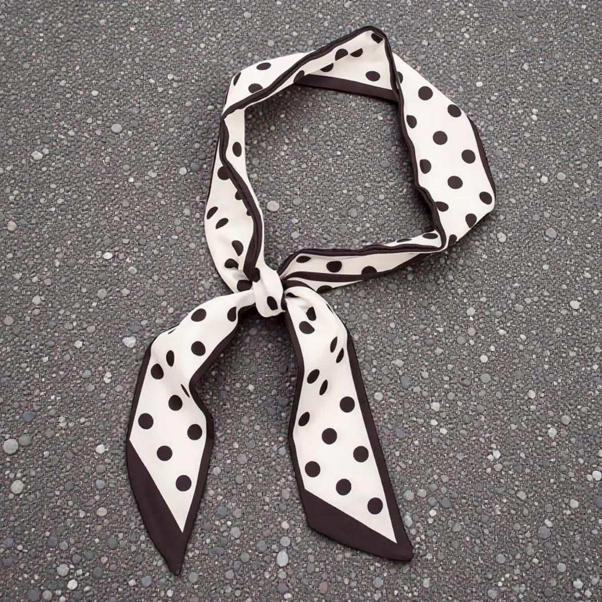 Womens Fashion Print  Luxury Black Pattern Neck Scarf