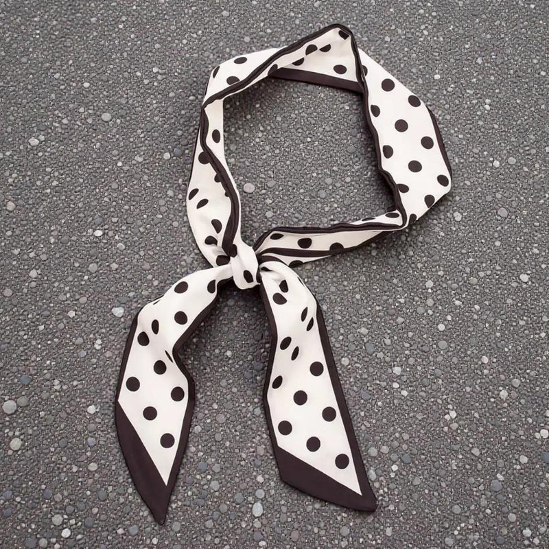 Womens Fashion Print  Luxury Black Pattern Neck Scarf