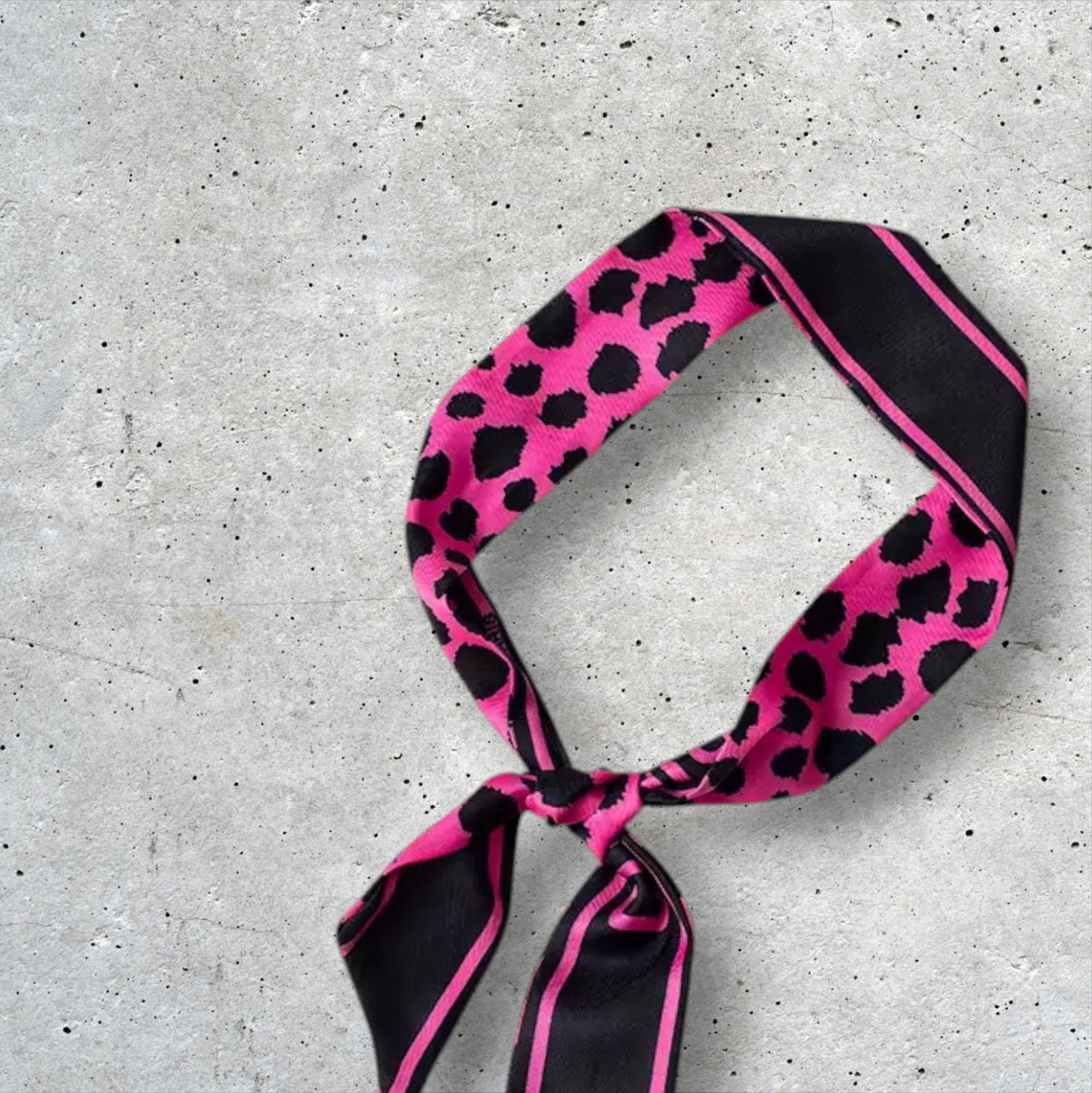 Womens Fashion Print  Luxury Black Pattern Neck Scarf