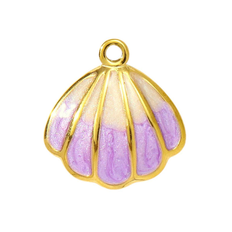 Gold Plated Ocean Charms  Beach Jewelry Pendants  Enamel Shell, Fish & Sea Life Charms