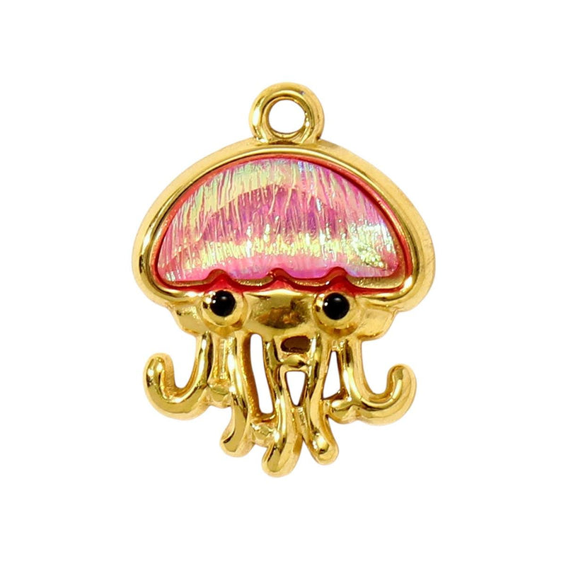 Gold Plated Ocean Charms  Beach Jewelry Pendants  Enamel Shell, Fish & Sea Life Charms