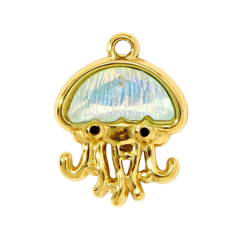 Gold Plated Ocean Charms  Beach Jewelry Pendants  Enamel Shell, Fish & Sea Life Charms