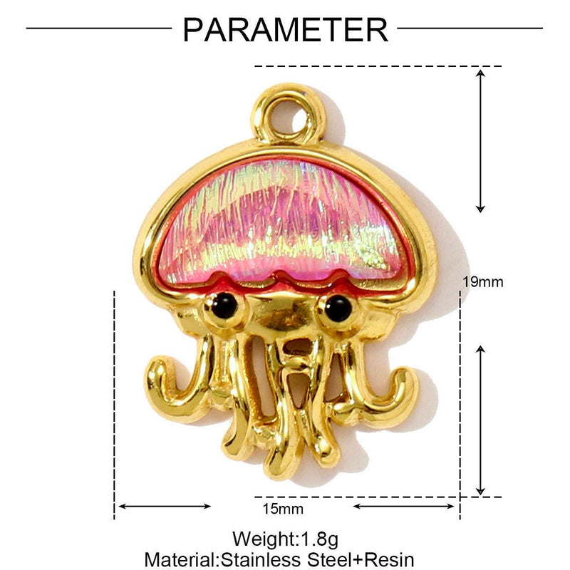 Gold Plated Ocean Charms  Beach Jewelry Pendants  Enamel Shell, Fish & Sea Life Charms