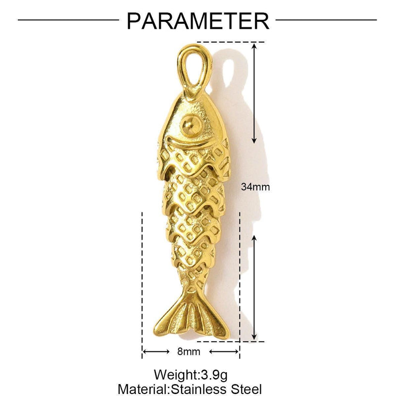 Gold Plated Ocean Charms  Fish, Shell & Shark CZ Enamel Pendants for Bracelets, Necklaces , Keychains