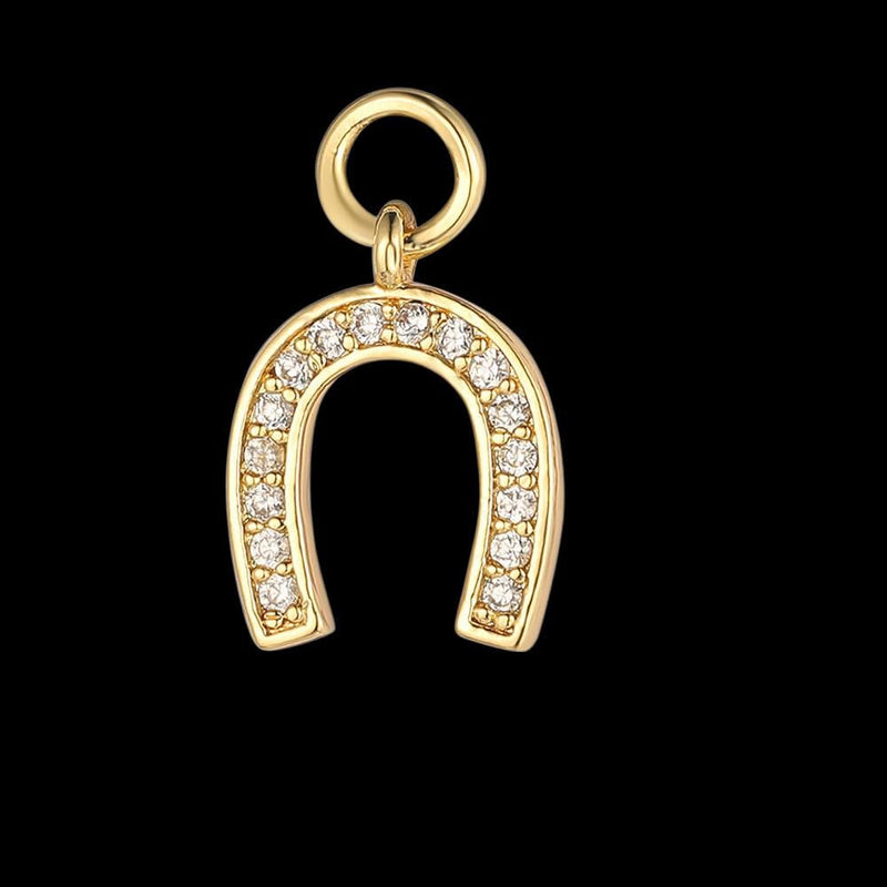 Gold Plated Charms  Horseshoe, Dolphin, Heart, Fish, Paw & CZ Designs | DIY Bracelets, Necklaces