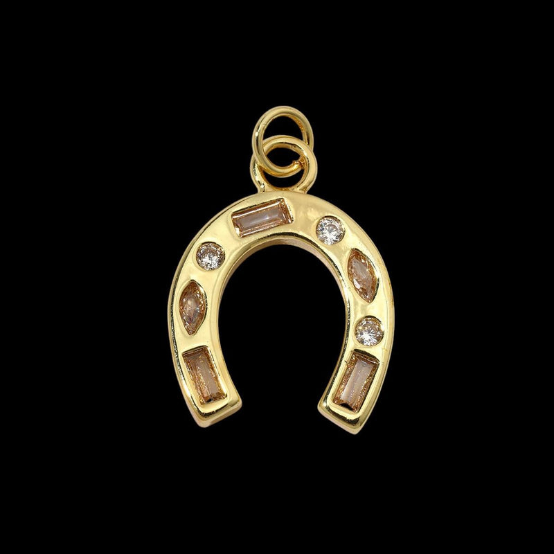 Gold Plated Charms  Horseshoe, Dolphin, Heart, Fish, Paw & CZ Designs | DIY Bracelets, Necklaces