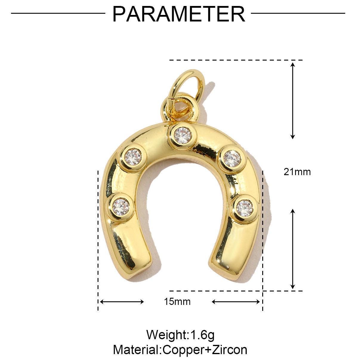 Gold Plated Charms  Horseshoe, Dolphin, Heart, Fish, Paw & CZ Designs | DIY Bracelets, Necklaces