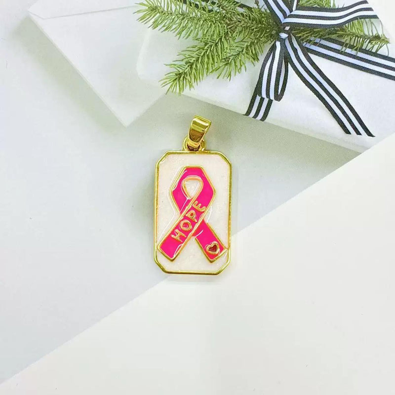 Gold Awareness Ribbon Ring | Pink & Blue Hope Adjustable Ring | Meaningful Support Jewelry