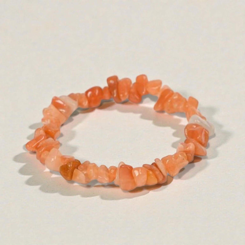 Handmade Colorful Natural Stone Healing Gravel Chipped 7 Chakra Crystal Chip Bracelet   Set 1
