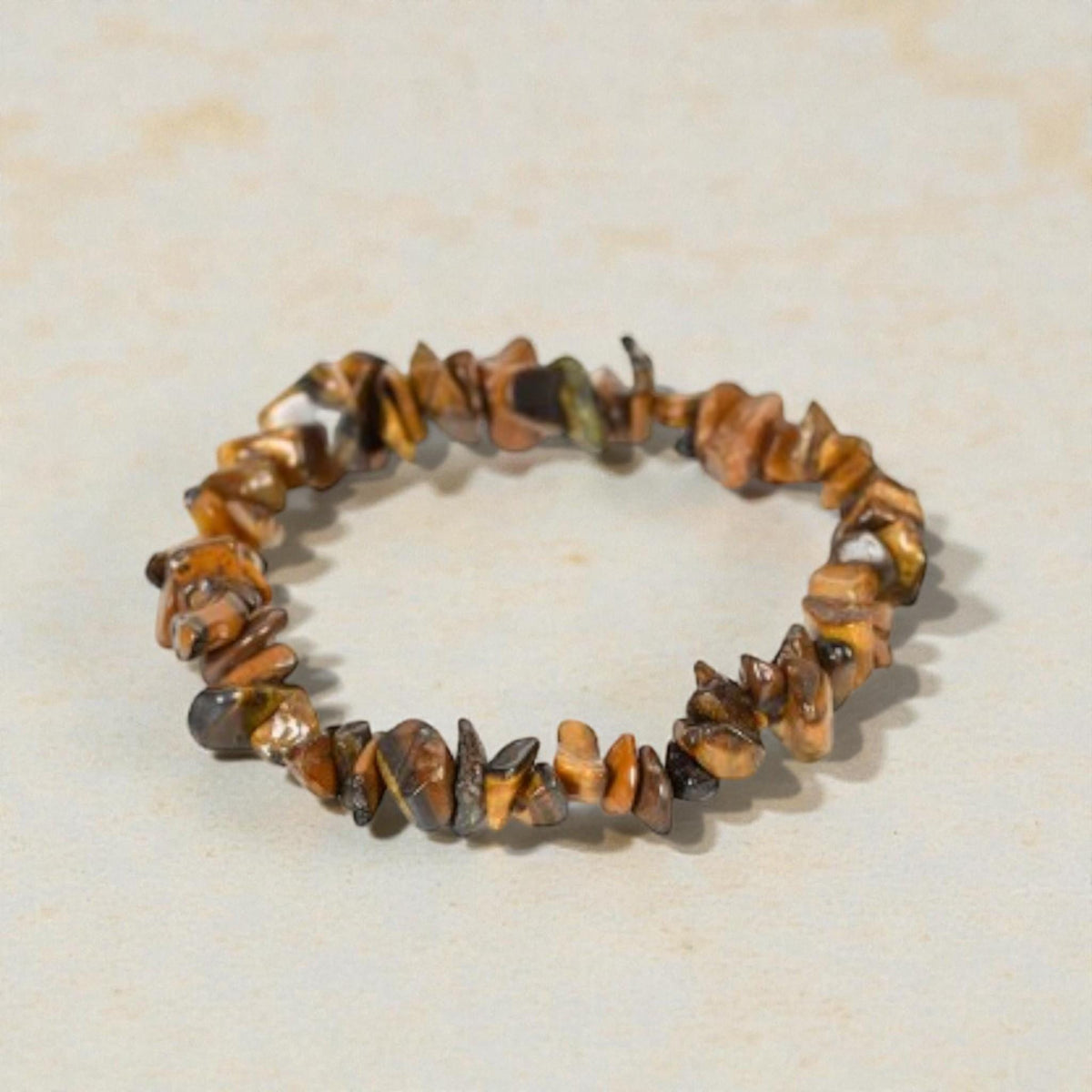 Handmade Colorful Natural Stone Healing Gravel Chipped 7 Chakra Crystal Chip Bracelet   Set 1