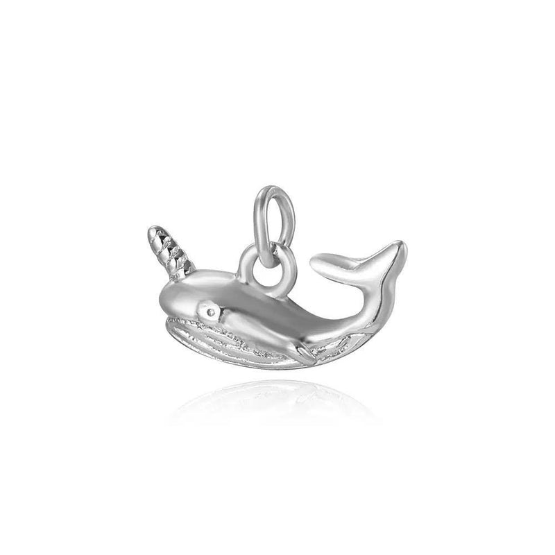 Whale Shark Charms | Gold / Silver Ocean Animal Pendants for Necklaces, Bracelets  DIY Jewelry