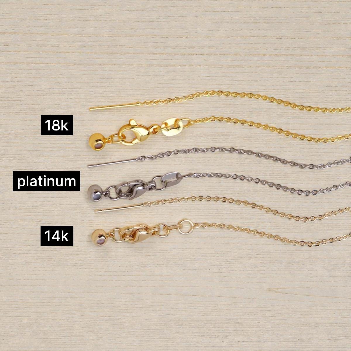 18 Inch Gold Plated 1MM Link Chain Necklace | Lobster Clasp