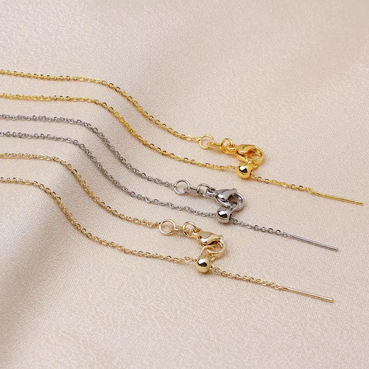 18 Inch Gold Plated 1MM Link Chain Necklace | Lobster Clasp