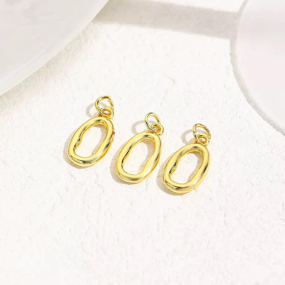 Gold & Silver Open Frame Charms | Star Heart Oval DIY Jewelry Charms