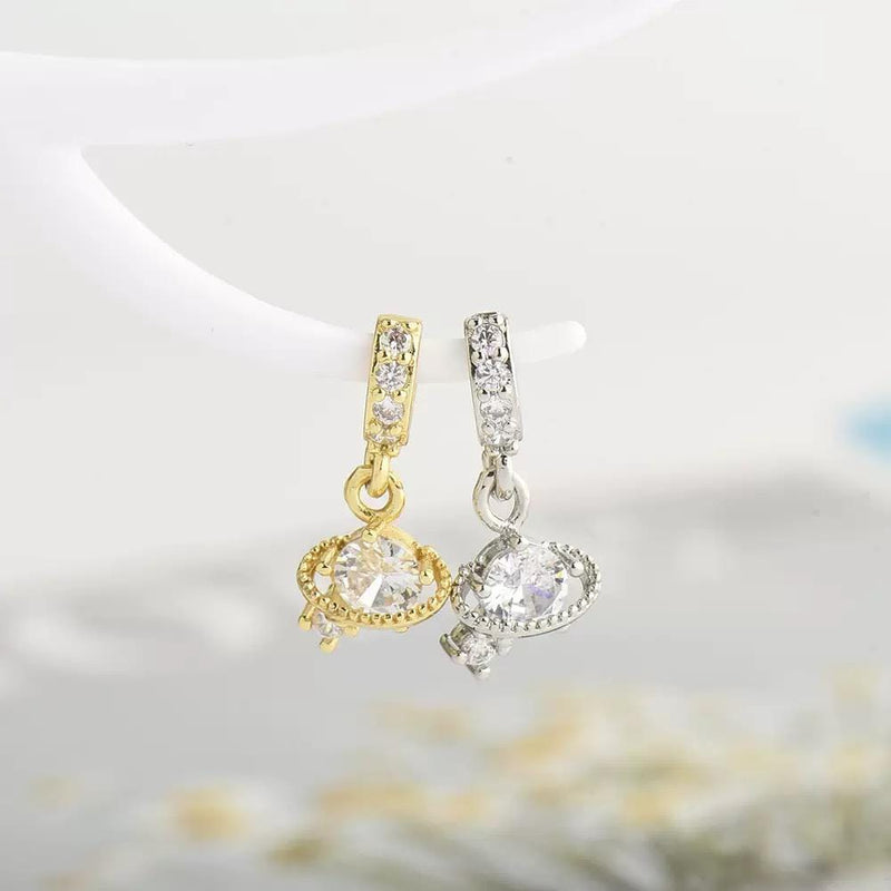 Gold & Silver Charm Set | Cross, Angel Key, Heart , Crystal Pendant Charms for Necklaces , Bracelets