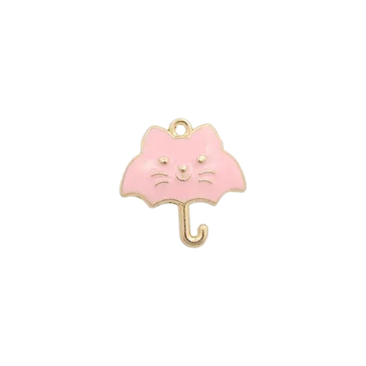 Cat Enamel Charms | Gold Tone Kitty Pendants